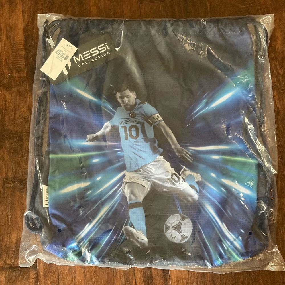 Messi Collection Blue Kids Drawstring Bag